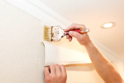 Pose de papier peint à Criteuil-la-Magdeleine — revêtements muraux et toiles de verre